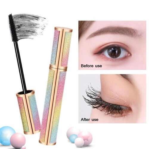 Mascara Imperméable À L'eau De Cils Longs De La Fiber 3d Allongeant L'extension Épaisse De Cils Cosmétiques Noirs De Cils D'oeil 