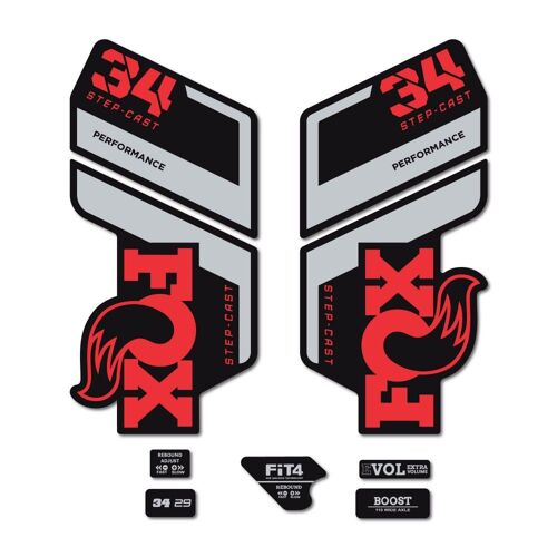 Autocollants Compatible Avec De Fourche De Vélo Fox Float 34 Sc Performance 2022