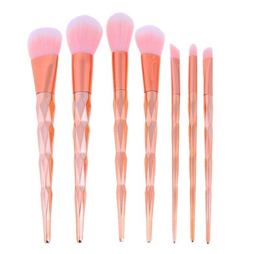 7 Pièces De Diamant Professionnel Pinceaux De Maquillage Beauté Cosmétique Fard À Paupières Poudre Lèvres Visage Pinceis Outils Kabuki Brosse Kits 