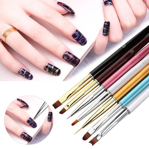 1pc Uv Gel Ongles Dessin Fleurs Stylo Nail Art Peinture Stylo Manucure Beauté Outil Multi Taille Bricolage Nail Art Conception Brosses 