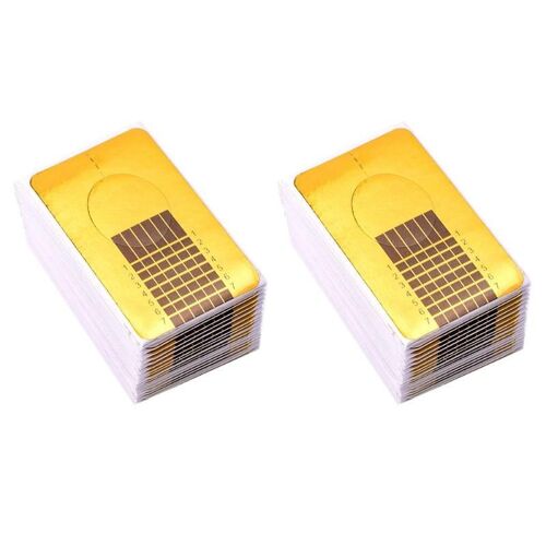 Formes De Clou D'or Professionnelles Pour L'acrylique Uv Gel Ongle Art Pointe Extension Ongle Autocollant Guide Forme Manucure Outil De Style Art Des Ongles 