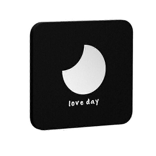 Compact Travel Makeup Magnifying Mirror Petit Miroir Pliant Portable Avec Portable Et Facile À Transporter Noir