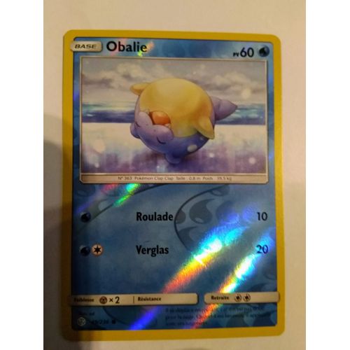 Carte Pokémon Française Reverse 49 /236 Obalie Éclipse Cosmique