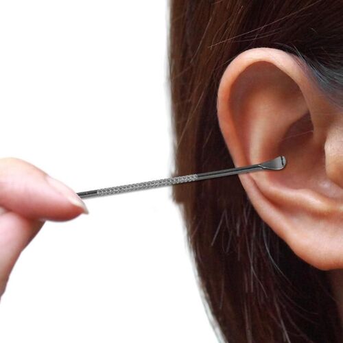 1 Pièces Oreille Cire Cueilleurs En Acier Inoxydable Pics D'oreille Cire Curette Retrait Remover Nettoyant Oreille-Pick Oreille Outil De Soin 