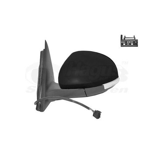 Retroviseur Electrique Gauche Noir Pour Skoda Yeti 09 - 14