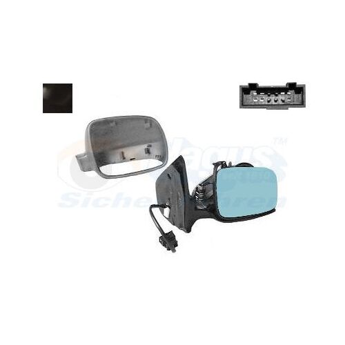 Retroviseur Electrique Droit Noir Pour Volkswagen Golf Iv 11/97 - 03