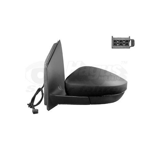 Retroviseur Electrique Gauche Noir Pour Volkswagen Polo 6/09 - 4/14