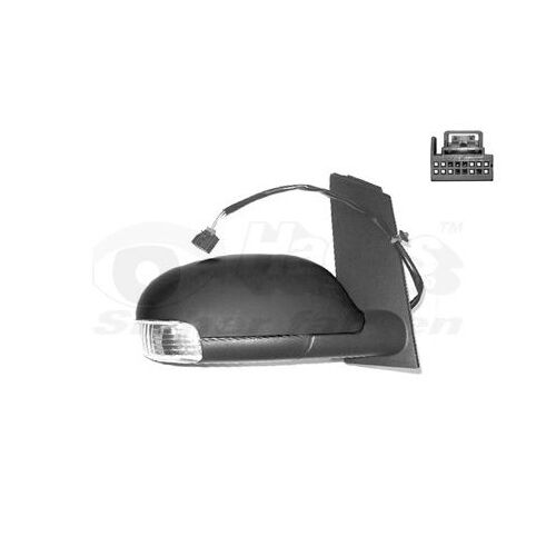 Retroviseur Electrique Droit Noir Pour Volkswagen Touran 03 - 06