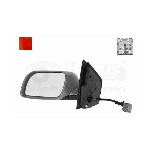 Retroviseur Electrique Gauche Rouge Pour Volkswagen Polo 2/02 - 4/05