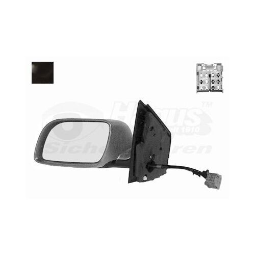Retroviseur Electrique Gauche Noir Pour Volkswagen Polo 2/02 - 4/05