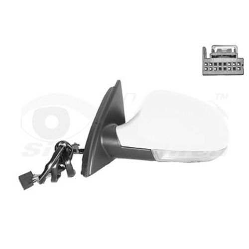 Retroviseur Electrique Gauche Blanc Pour Volkswagen Passat 02/05 - 11/10