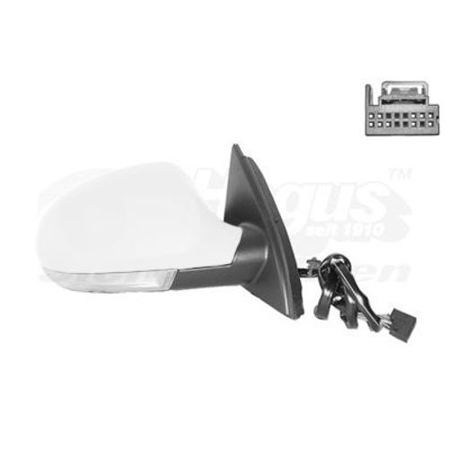 Retroviseur Electrique Droit Blanc Pour Volkswagen Passat 02/05 - 11/10