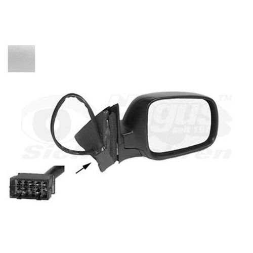 Retroviseur Electrique Droit Gris Metal Pour Volkswagen Passat 11/96 - 09/00
