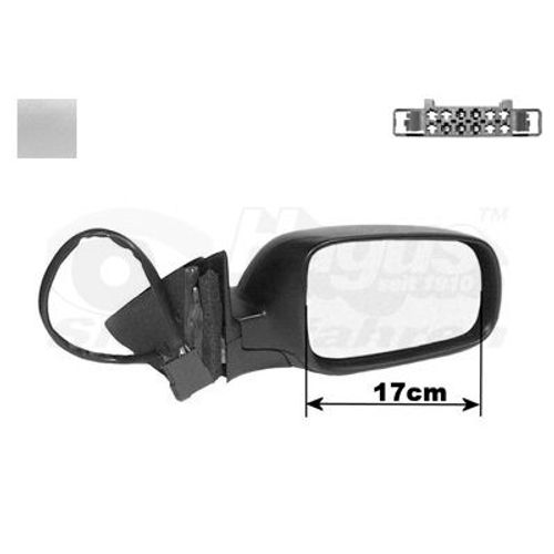 Retroviseur Electrique Droit Gris Metal Pour Volkswagen Passat 10/00 - 02/05