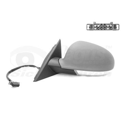 Retroviseur Electrique Gauche Gris Metal Pour Volkswagen Passat 10/00 - 02/05