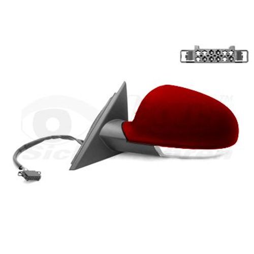 Retroviseur Electrique Gauche Rouge Pour Volkswagen Passat 10/00 - 02/05
