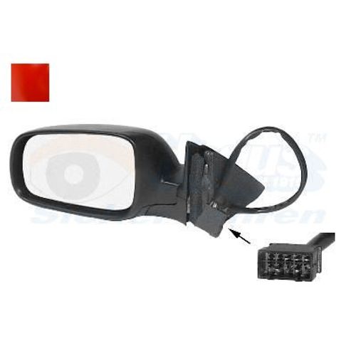 Retroviseur Electrique Gauche Rouge Pour Volkswagen Passat 11/96 - 09/00