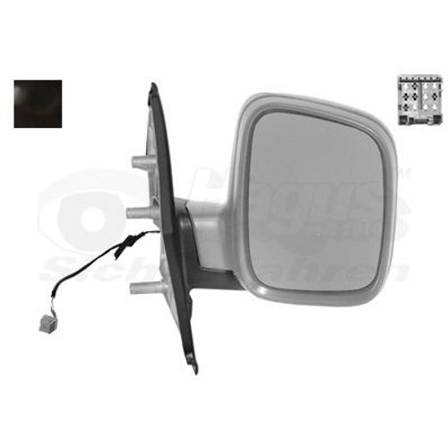 Retroviseur Electrique Droit Noir Pour Volkswagen Transporter T5 03 - 09