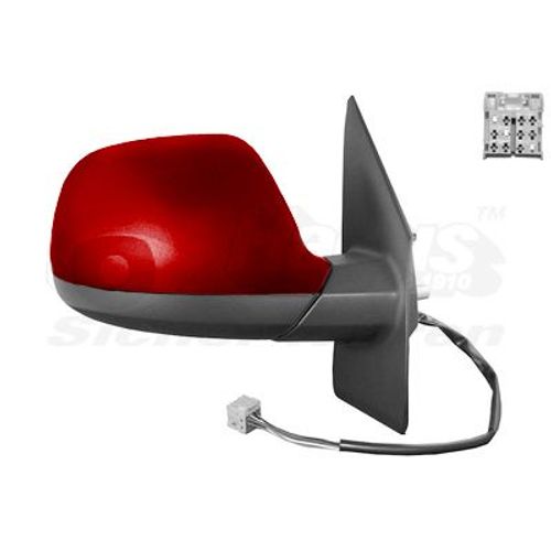 Retroviseur Electrique Droit Rouge Pour Volkswagen Transporter T5 09 - 15