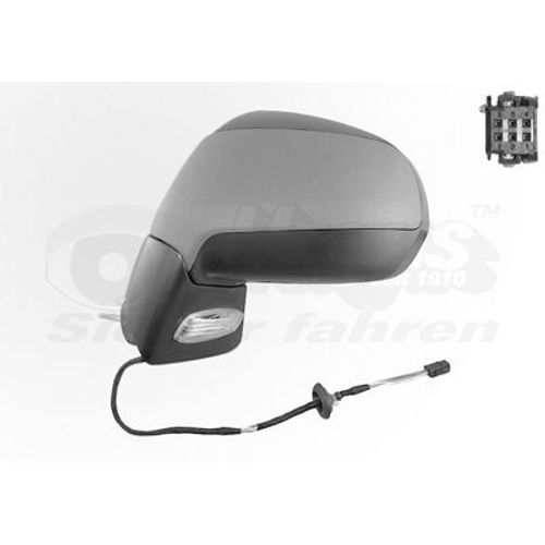 Retroviseur Electrique Gauche Gris Metal Pour Peugeot 5008 9/09-17