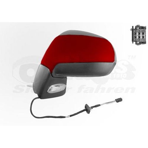Retroviseur Electrique Gauche Rouge Pour Peugeot 5008 9/09-17