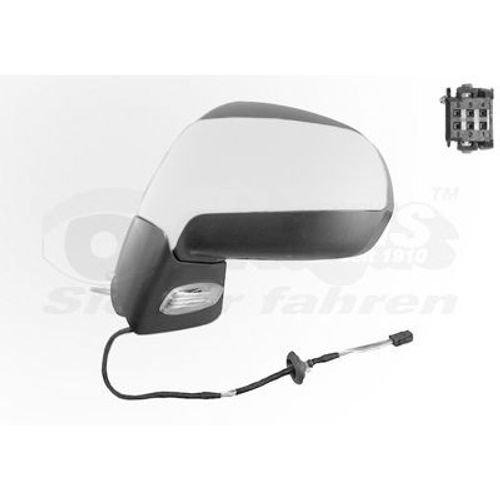 Retroviseur Electrique Gauche Blanc Pour Peugeot 5008 9/09-17