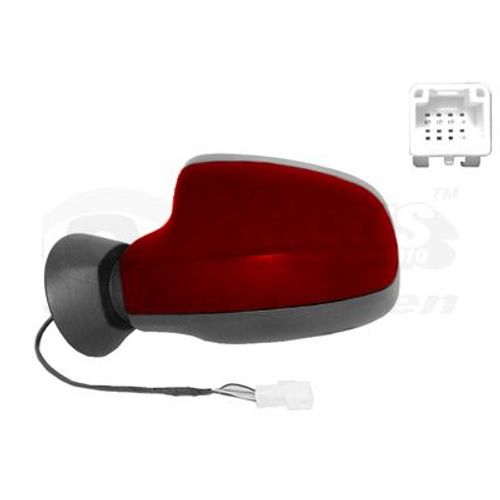 Retroviseur Electrique Gauche Rouge Pour Dacia Duster 4/10 -