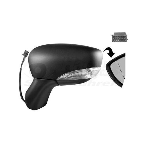 Retroviseur Electrique Gauche Noir Pour Renault Clio Iv 11/12 -