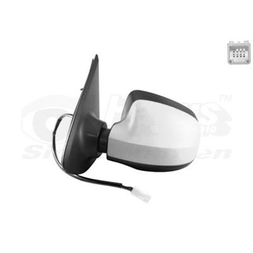 Retroviseur Electrique Gauche Blanc Pour Dacia Logan 10/12 - 16