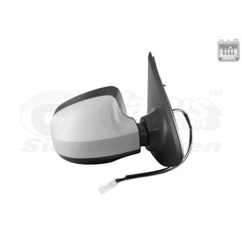 Retroviseur Electrique Droit Gris Metal Pour Dacia Logan 10/12 - 16