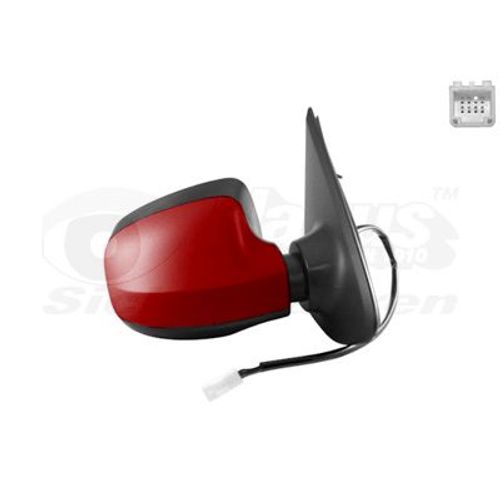 Retroviseur Electrique Droit Rouge Pour Dacia Logan Mcv 2/13 - 16