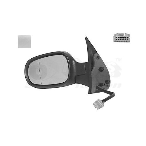 Retroviseur Electrique Gauche Gris Metal Pour Nissan Micra K12 2/03 - 11