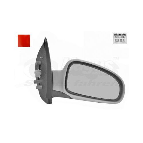 Retroviseur Electrique Droit Rouge Pour Daewoo Kalos 3/5 D. - 08