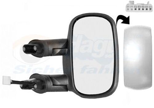 Retroviseur Electrique Droit Blanc Pour Fiat Doblo - 05
