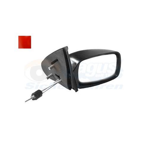 Retroviseur Droit Rouge Pour Ford Fiesta 96 - 3/02