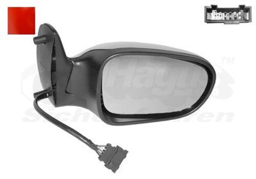 Retroviseur Electrique Droit Rouge Pour Ford Galaxy - 04/00