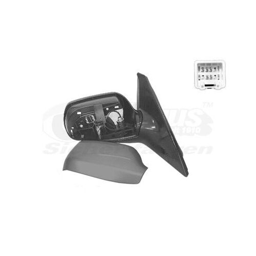 Retroviseur Electrique Droit Gris Metal Pour Mazda 3 10/03 - 09