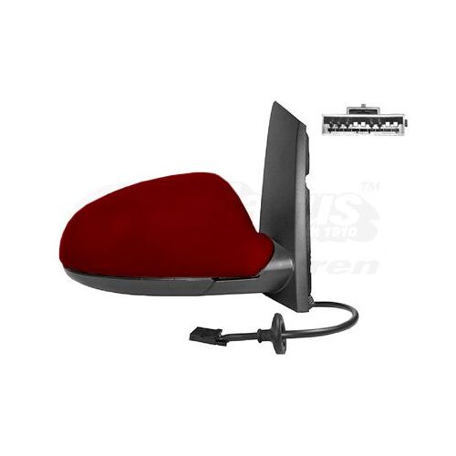 Retroviseur Electrique Droit Rouge Pour Opel Astra J 10 - 15 5 Portes
