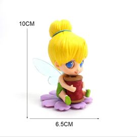 Figurine Artisanale Blanche Neige Alice Cendrillon Anime Figurine Toy Doll Model Gift (Princesse Fée Fleur 10cm)