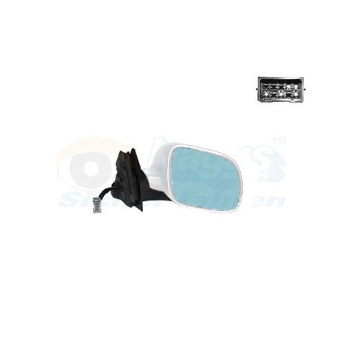 Retroviseur Electrique Droit Blanc Pour Audi A3 96 - 6/03