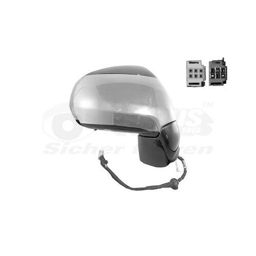 Retroviseur Electrique Droit Gris Metal Pour Citroen C3 Picasso 09 -