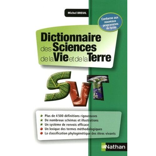 Dictionnaire Des Sciences De La Vie Et De La Terre