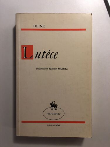 Lutece - Presentation D'ephraim Harpaz - 1861 -