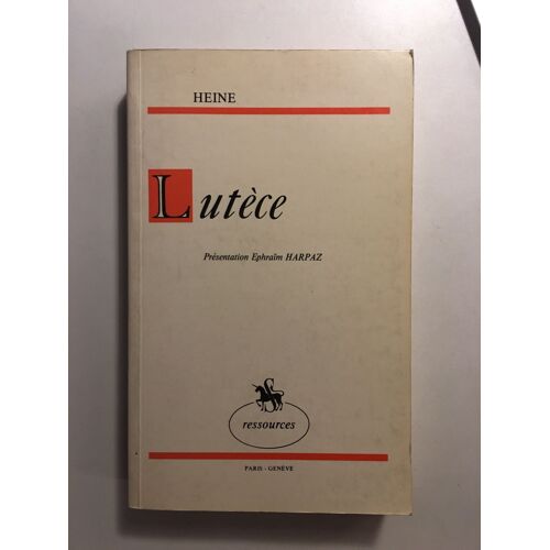 Lutece - Presentation D'ephraim Harpaz - 1861 -