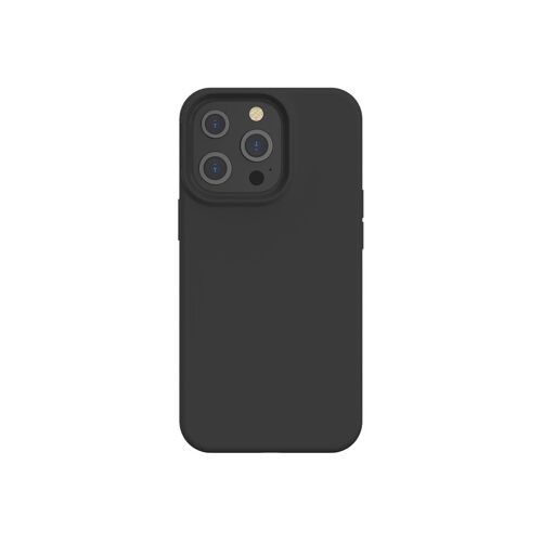 Coque iPhone 13 Pro Silicone SoftTouch Noire Bigben