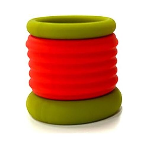 Kal-Anneau De Pénis Double Anneux Scrotal Éjaculation Retardée Jouet Sexuel Pour Améliorer Éjaculation Scrotum Ball Stretcher Penis Anneaux De Pénis Manchon De Pénis Cock Sleeves Cock Rings Orange