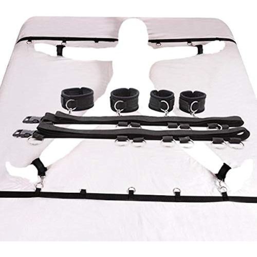 Kal-Fluoro B-D-S-M Ensemble De Jeu De Bijoux De Reliure D'oreiller De Lit De Cheville De Manchette ?êx Àdulte ?m ?exy Femmê Coquine Érotique Jeux Jouet Objet Accessoires