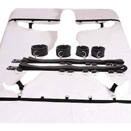 Kal-Fluoro B-D-S-M Ensemble De Jeu De Bijoux De Reliure D'oreiller De Lit De Cheville De Manchette ?Êx Àdulte ?M ?Exy Femmê Coquine Érotique Jeux Jouet Objet Accessoires