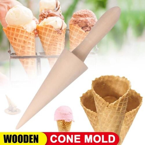 Moule À Cône Conique En Bois Pour Crème Glacée, Outils De Cuisson De Cuisine, Croissants Cuits, Ustensiles De Cuisson, 1 Pièce