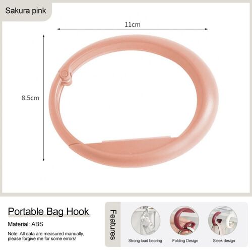 Crochet créatif pour sac d'école, sans clou, crochet de sac suspendu, Portable, pliable, multi-usages, à la maison, à côté de la Table, 1 pièce
